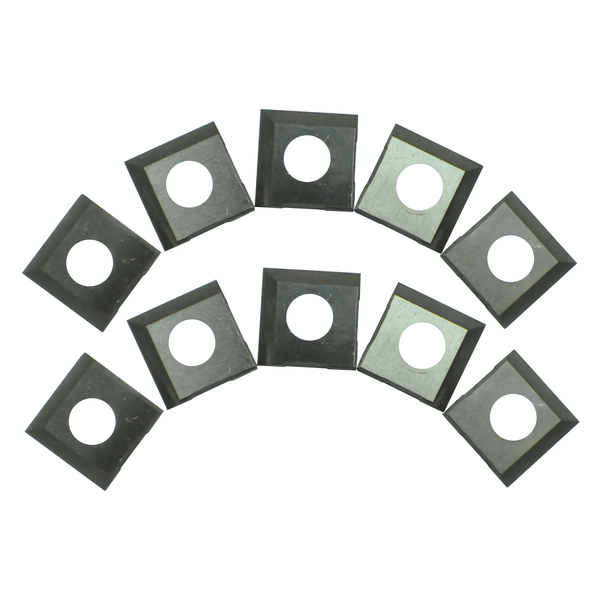 ToughCut 14.2mm x 14.2mm x 2mm Square 30Deg 2 Sided TCT Insert Blade (10Pce) suit Spiral Cutter Head