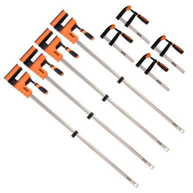 Vaunt 1000mm Sliding Body Bar & 200mm Cast Iron Screw Clamp - 8 Piece Kit
