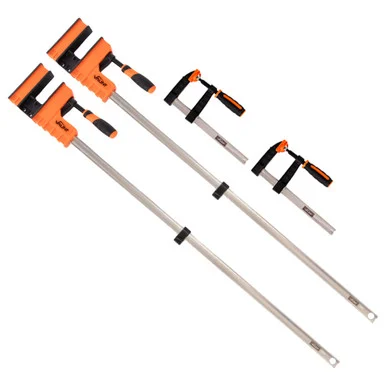 Vaunt 1000mm Sliding Body Bar & 200mm Cast Iron Screw Clamp - Set of 4