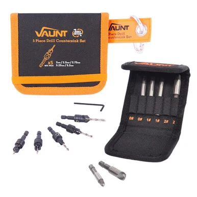 Vaunt 11 Piece Drill Countersink & Damaged Screw Remover Set