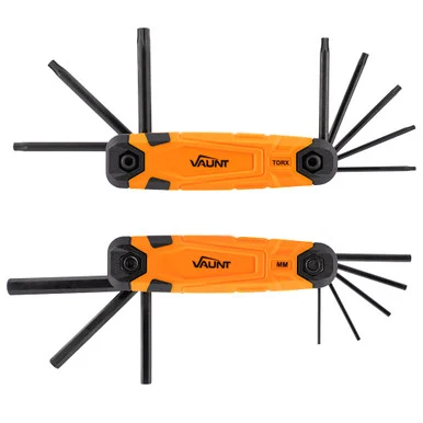 Vaunt 16 Piece Metric & Torx Folding Hex Key Set