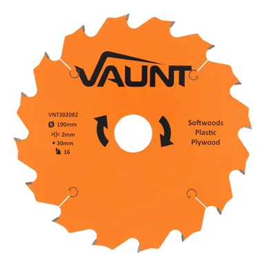 Vaunt 190mm x 30mm 16T TCT Circular Saw Blade