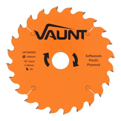 Vaunt 190mm x 30mm 24T TCT Circular Saw Blade
