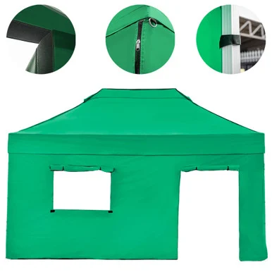 Vaunt X 4.5m x 1.9m Door & Window Gazebo Side Panel - Green