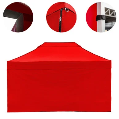 Vaunt X 4.5m x 1.9m Plain Gazebo Side Panel - Red