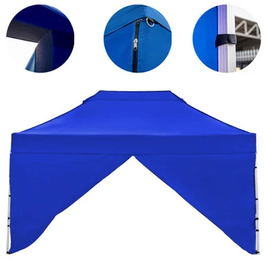 Vaunt X 4.5m x 1.9m Single Door Gazebo Side Panel - Blue