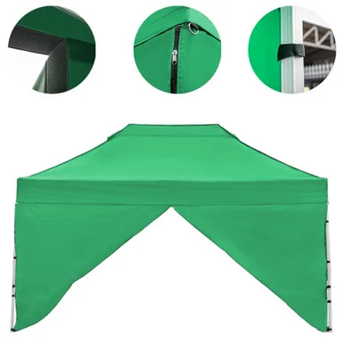 Vaunt X 4.5m x 1.9m Single Door Gazebo Side Panel - Green