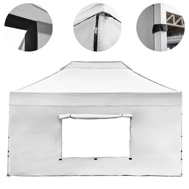 Vaunt X 4.5m x 1.9m Window Gazebo Side Panel - White