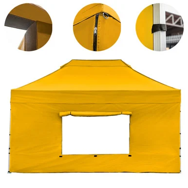 Vaunt X 4.5m x 1.9m Window Gazebo Side Panel - Yellow