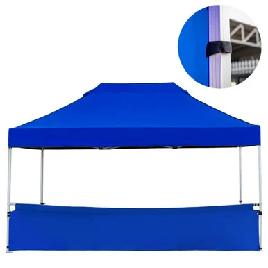 Vaunt X 4.5m x 1m Plain Gazebo Half Side Panel - Blue