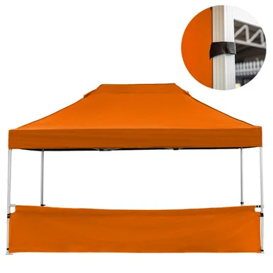 Vaunt X 4.5m x 1m Plain Gazebo Half Side Panel - Orange