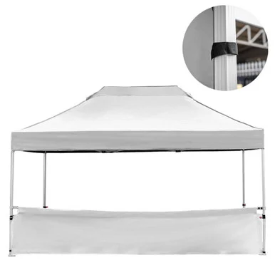 Vaunt X 4.5m x 1m Plain Gazebo Half Side Panel - White