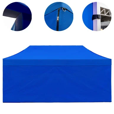 Vaunt X 6m x 1.9m Plain Gazebo Side Panel - Blue