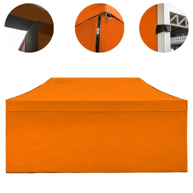 Vaunt X 6m x 1.9m Plain Gazebo Side Panel - Orange