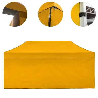Vaunt X 6m x 1.9m Plain Gazebo Side Panel - Yellow
