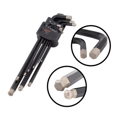 Vaunt X 9 Piece Metric Ball End Diamond Tipped Hex Key Set