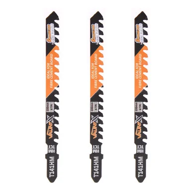 Vaunt X Cement/Fibreboard Cutting (T141HM) Jigsaw Blades - Pack of 3