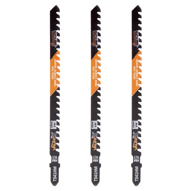 Vaunt X Cement/Fibreboard Deep Cutting (T341HM) Jigsaw Blades - Pack of 3