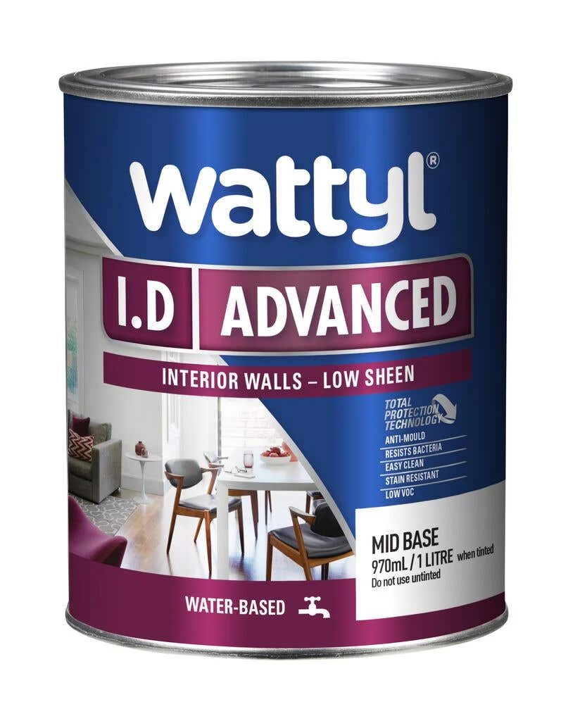 Wattyl I.D Advanced Low Sheen Mid Base 1L