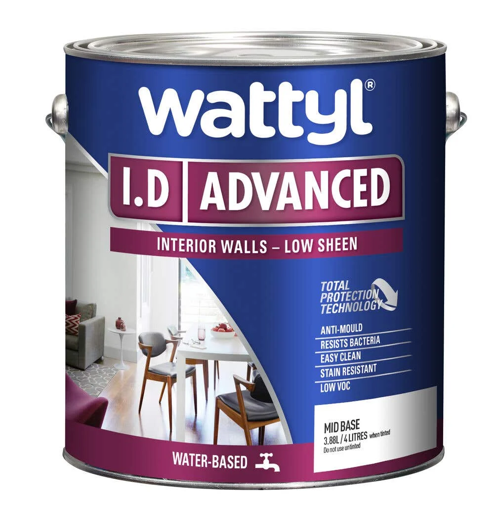Wattyl I.D Advanced Low Sheen Mid Base 4L