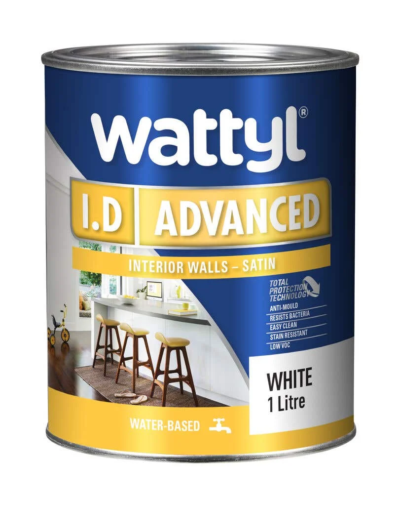 Wattyl I.D Advanced Satin White 1L