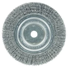 Weiler Wolverine 6" Crimped Wire Wheel, .014" Steel Fill - Medium Face