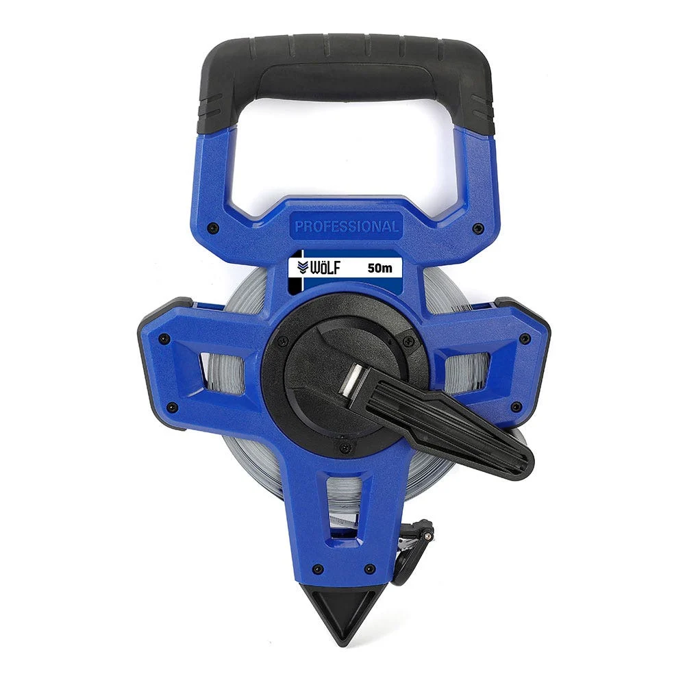 WOLF 50M HEAVY DUTY OPEN REEL TAPE MEASURE WTO050
